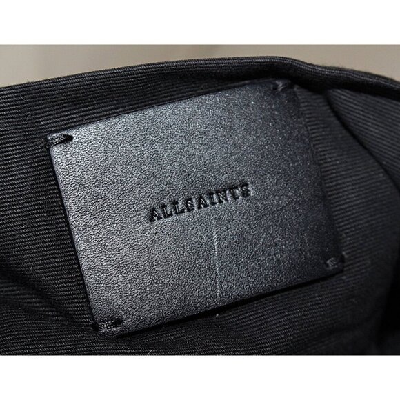 AllSaints - Cooper Mini Tote (Crossbody) Bag in Black Nubuck - Picture 4 of 11